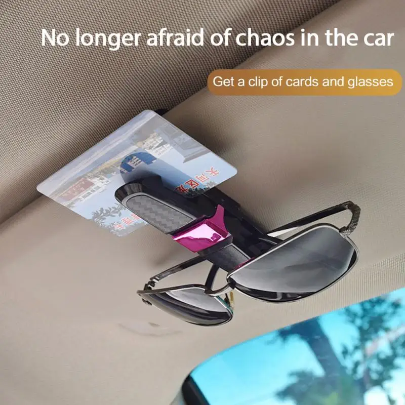 Glasses holder clip auto car sun visor bracket for woman men