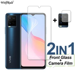 Premium Tempered Glass Screen Protector & Camera Lens Film for 1Glass - 1Camera Film (For ViVo Y75 4G)