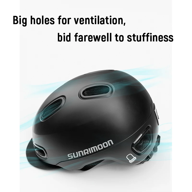 Riding Helmet Motorcycle Electric Bike Summer Commuter Safety Hat Men