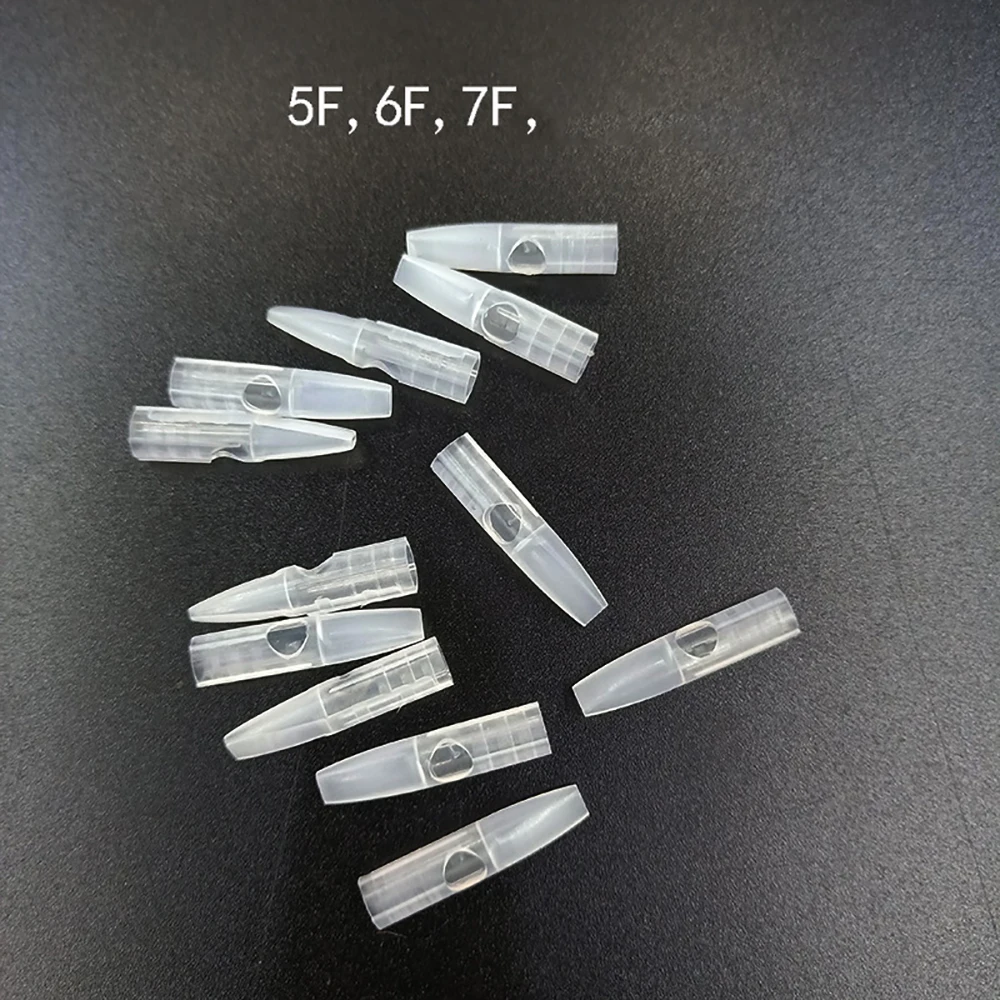 50pcs Plastic NeedleTips Transparent 1R 5R 3F 5F 7F Needle Caps For Permanent Makeup Dragon/Mosaic/Merlin Tattoo Machine