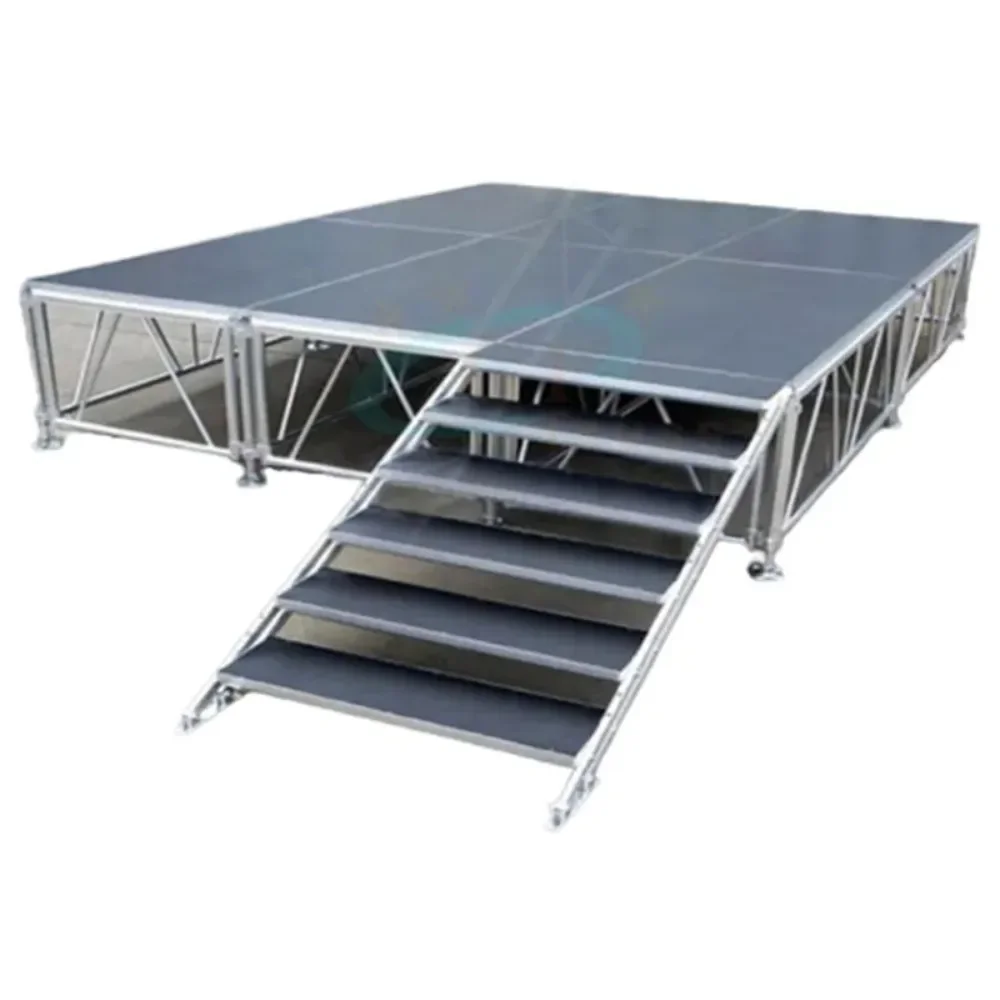 

Easy-install Mobile Events Portable Stage for Outdoor Concert 1.22*2.44m