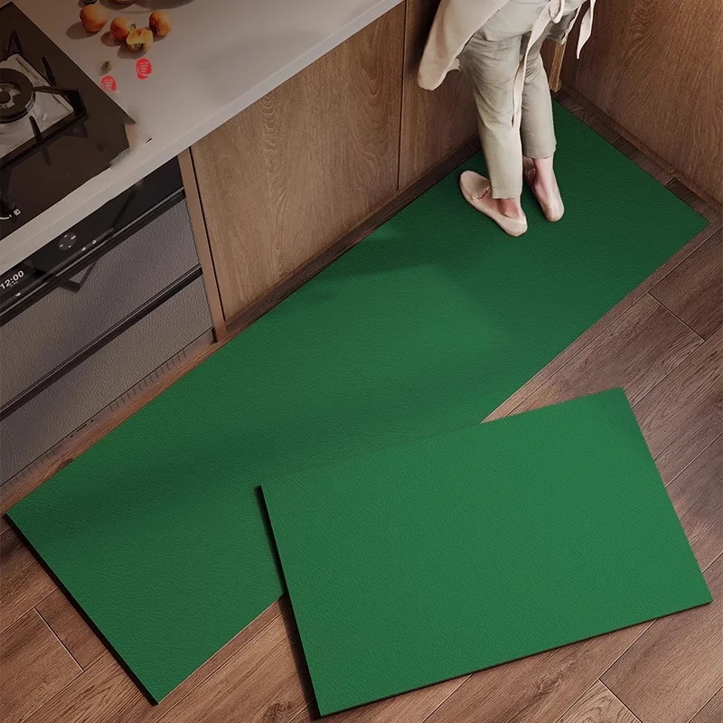 PVC Kitchen Floor Mats Oil-proof Waterproof Wear-resistant Bathroom Carpet Dirt-resistant Washable Balcony Rug 러그 Ковер Alfombra
