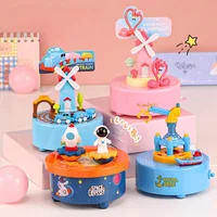 Home Tabletop Decorations Wind-up Revolving Musical Box Rotating Music Boxes Birthday Valentine Gift For Teens 1