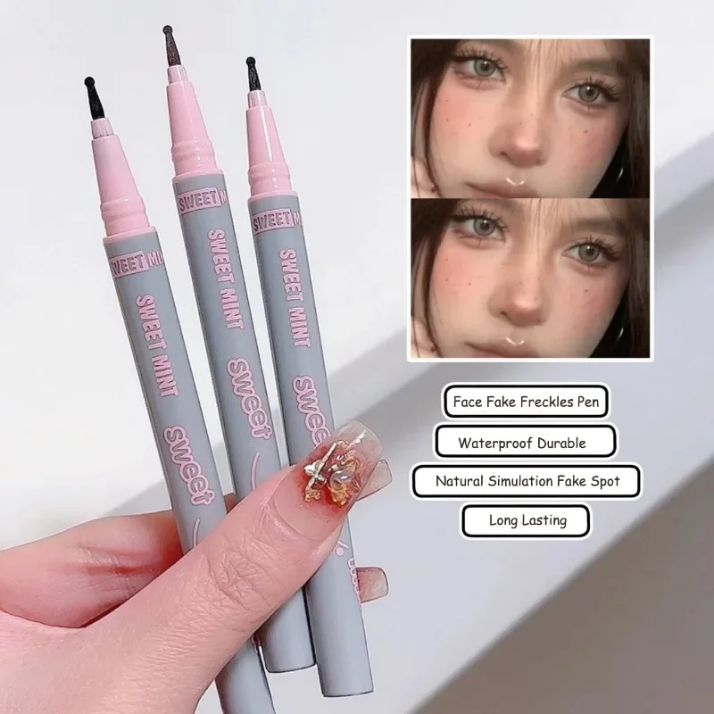 Freckles Pen Face Freckles Pen Freckles Pen Waterproof Natural Simulation Fake Spot Moles Cosmetic Tool Durable Dot Spot Pen Embellishment Makeup Face Eyeliner