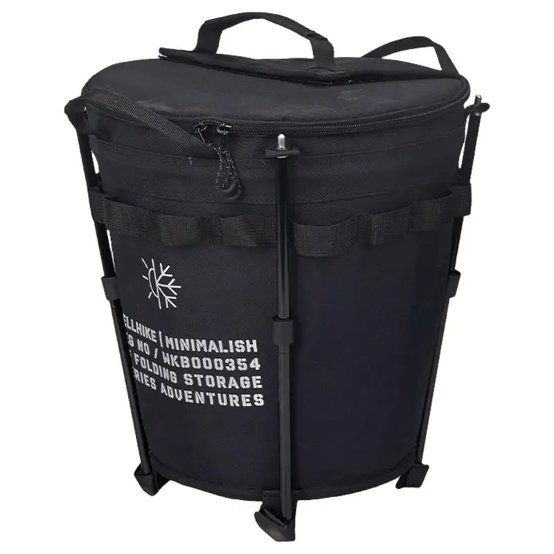 Insulated Bucket Cooler 20L Foldable Outdoor Camping Ice Bucket Camping Container For Car Portable Waterproof Inner Layer
