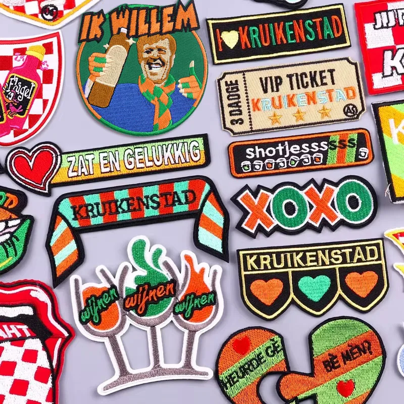 Netherland Carnival Emblem Embroidered Patch for Clothing - DIY Iron-On/Sew-On Applique