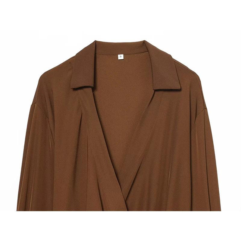 Ruched Women Blouse 2025 New Bow Tied Blouses Woman Tops Lady Ruffles Long Sleeve Loose Elegant Blouses And Shirts Top ﻿