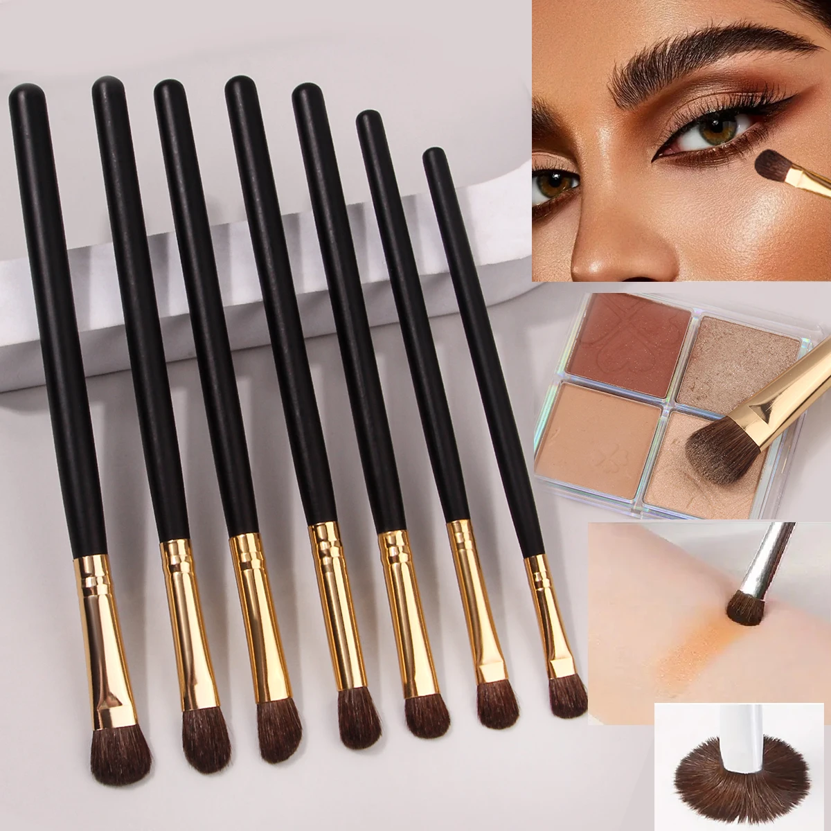 Eyeshadow Brush Eye Blender Brush Environmental protection Horse Hair,Flawlessly Applies Eyeesshaddow Set