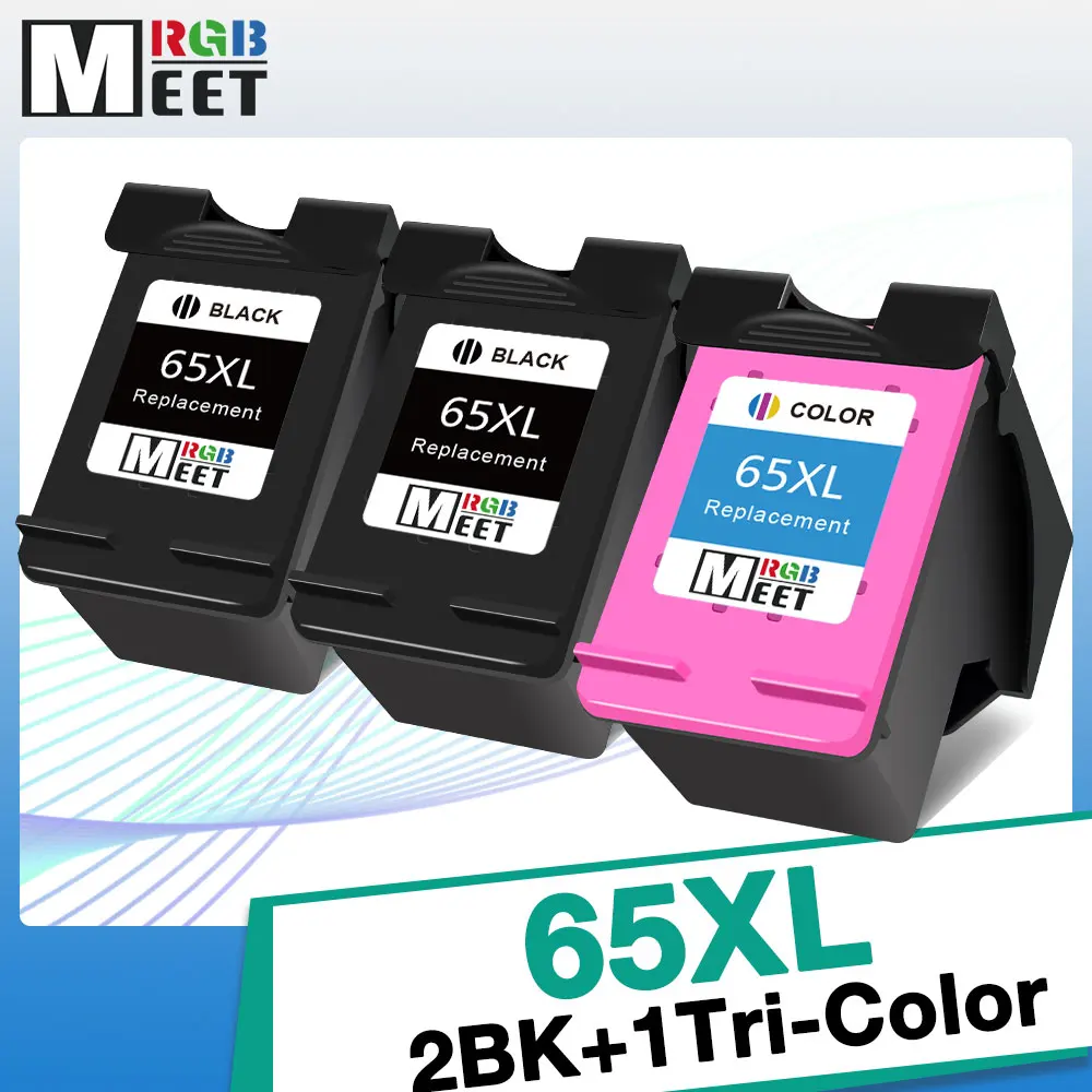 

ALIZEO 65XL Ink Cartridge Compatible For HP 65 Envy 5010 5020 5030 5032 5052 5055 2622 2652 2655 3722 3723 3724 3730 Printer