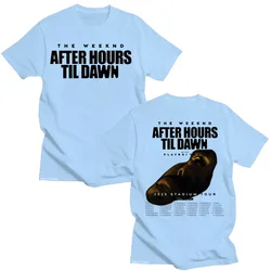 TheWeeknd After Hours Vintage Graphic T - Shirt - Unisex Fashion Hip Hop Cotton Tee - XS (Light - blue)