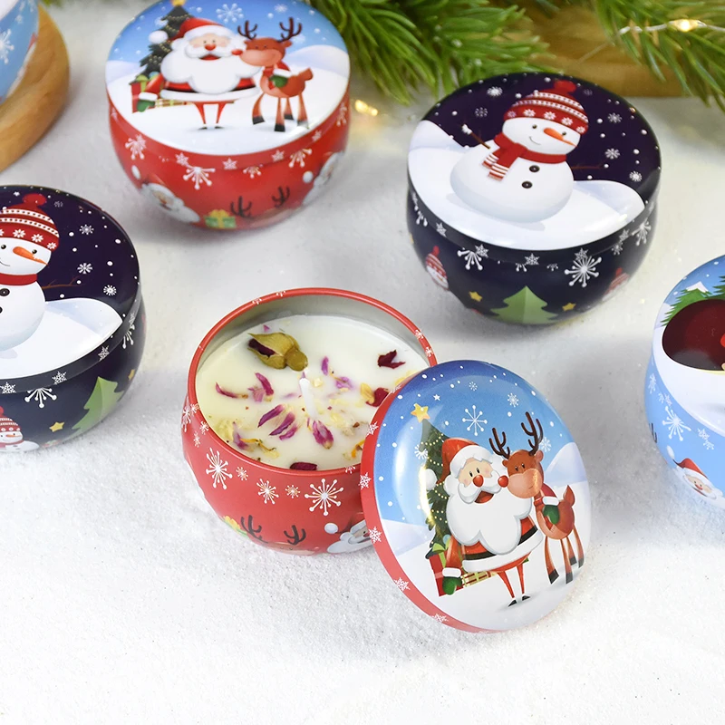 Festive Aromatherapy Candle Jar - Holiday Scented Home Decor & Gifts