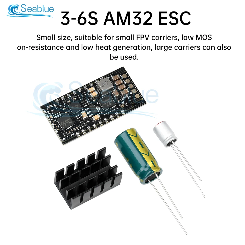 Installation du micro moteur brushless 32 bits dans une voiture RC, câbles branchés