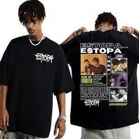 Rapper Estopa 1999 Tour Concert Cover T-shirt Men Women Casual O-Neck High Quality T Shirts Hip Hop Oversized T Shirt Streetwear 1