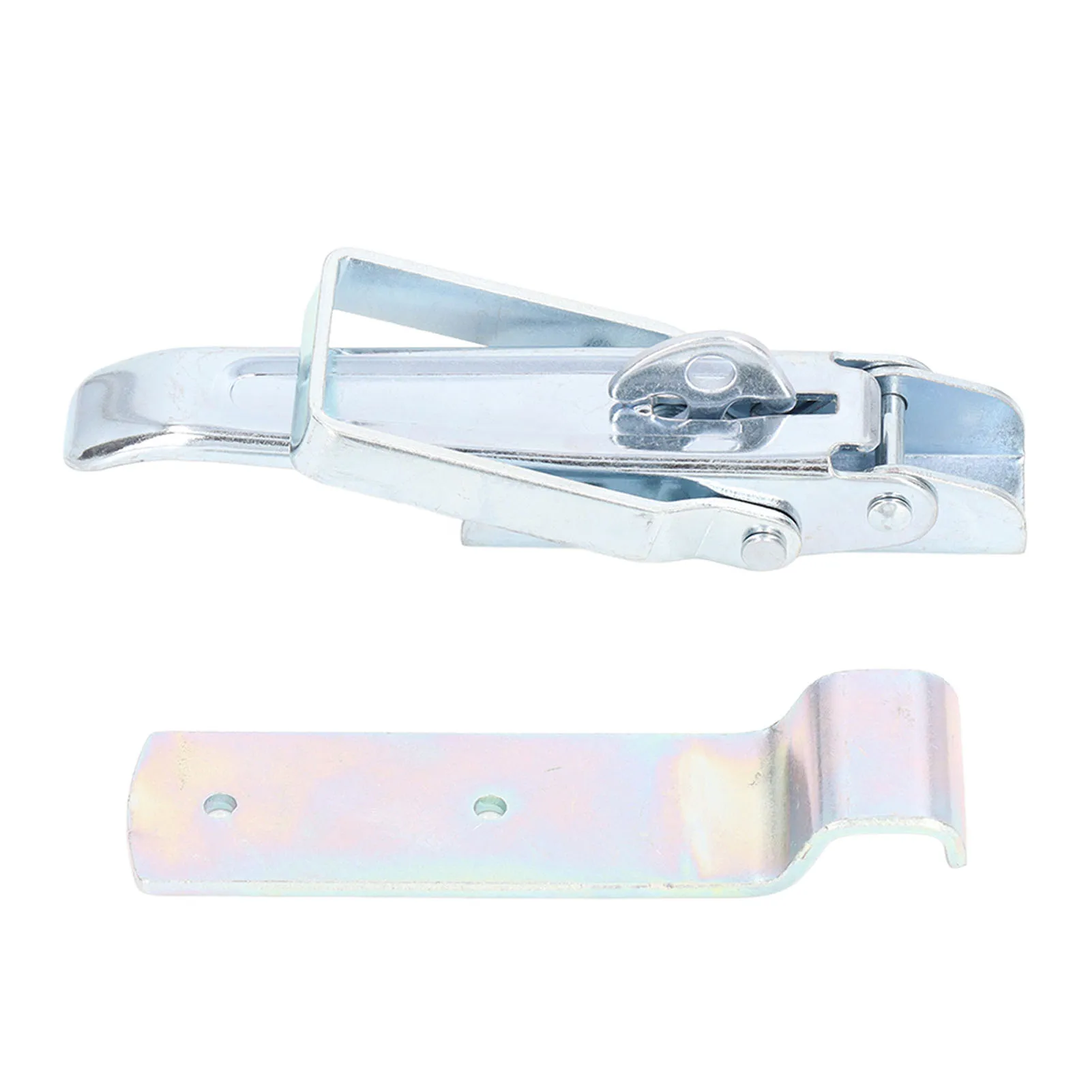 Trailer Lift Door Latch Heavy Duty Over Centre Body Clamp with Catch Plate for RVs Campervans