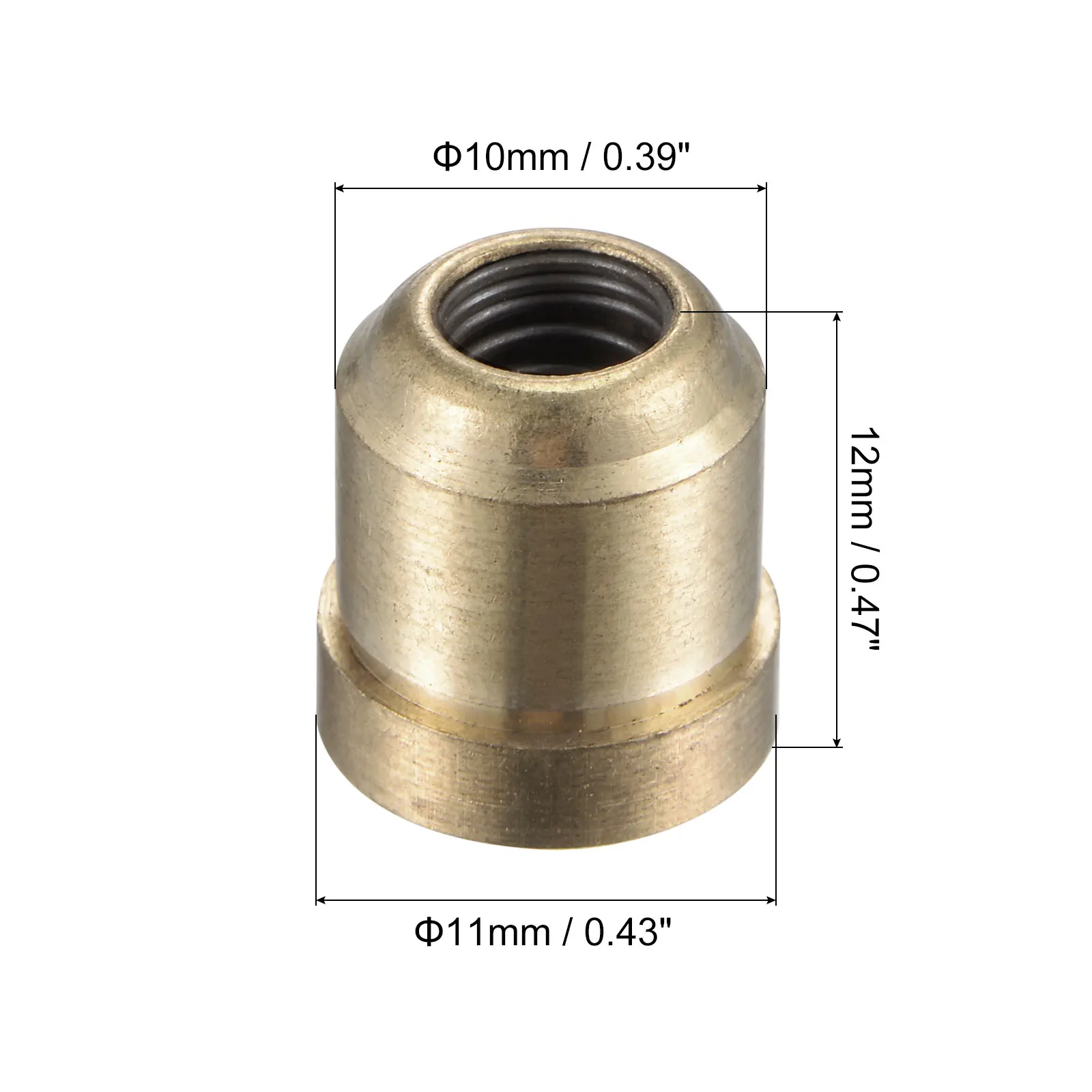 4Pcs Press Fit Ball Oiler Brass Push Button Flange Grease Oil Cup 10mm for Gas Engine Motor Lubrication System 2