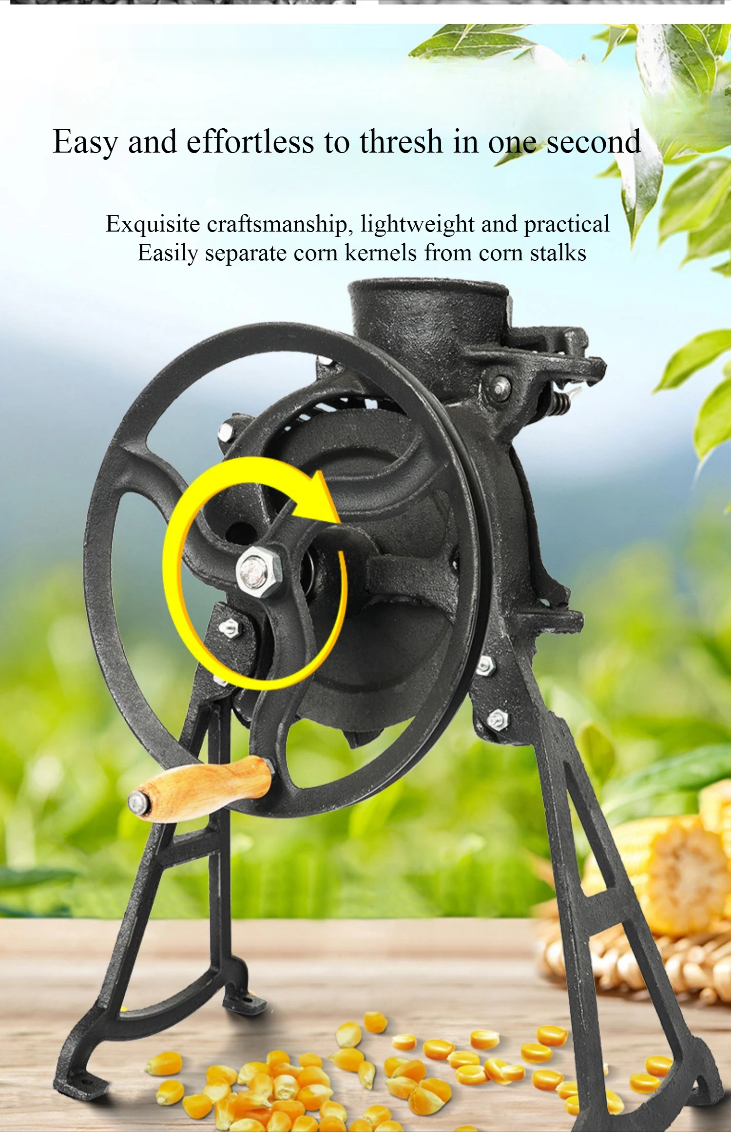 Description Picture 3 of itemHand Cranked Corn Thresher Household Small New Manual Corn Threshing Machine Electric