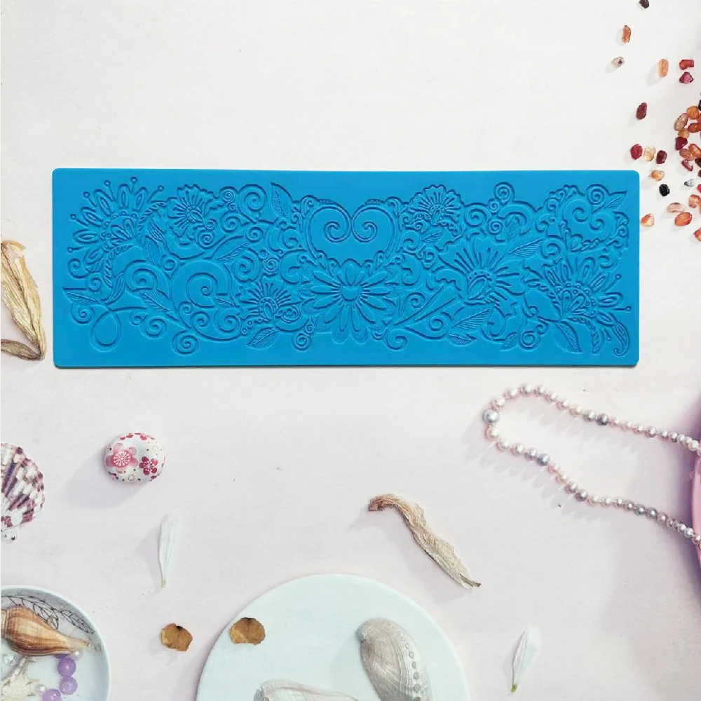 

Eden Fondant Lace Silicone Mold For Fondant Chocolate Epoxy Sugarcraft Mould Pastry Cake Decorating Kitchen Accessories