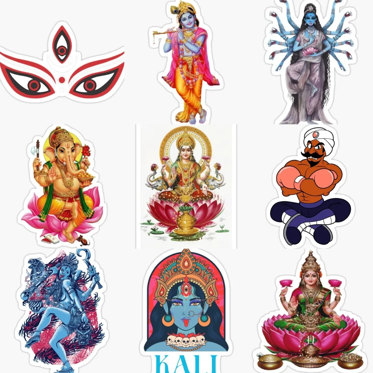 Indian Deity Buddha Sticker Laptop Window Car Door Truck Moto Bicycle Van Glass Helmet Laptop Room Decalcomania In Pvc Personalizzabile