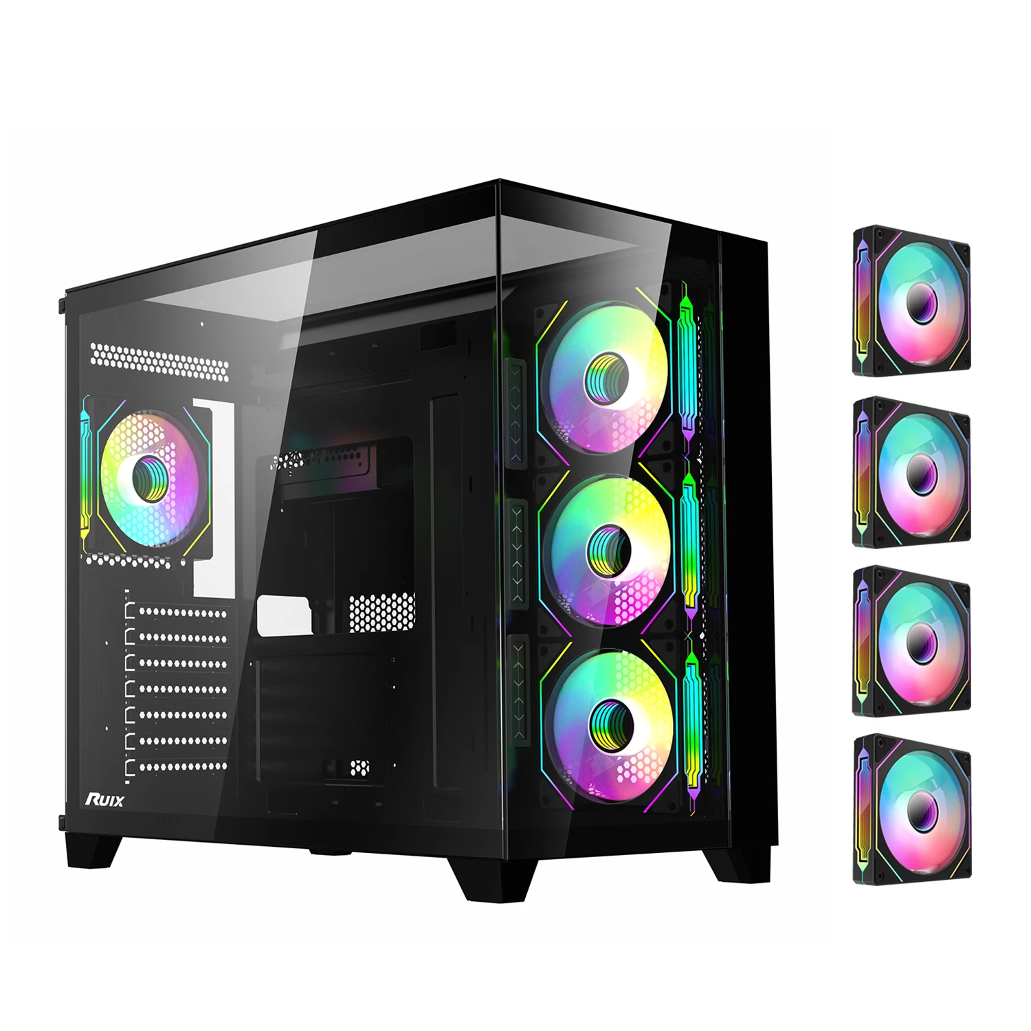 ICOLER Prism 6PRO ARGB Black Computer Case Fan,Infinite Mirror Light...