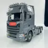6x6 1/14 770S RC Tractor Truck Remote Control Car Painted Finished CNC Differential Lock Axles Sound Light Vehicle Toy Model 1