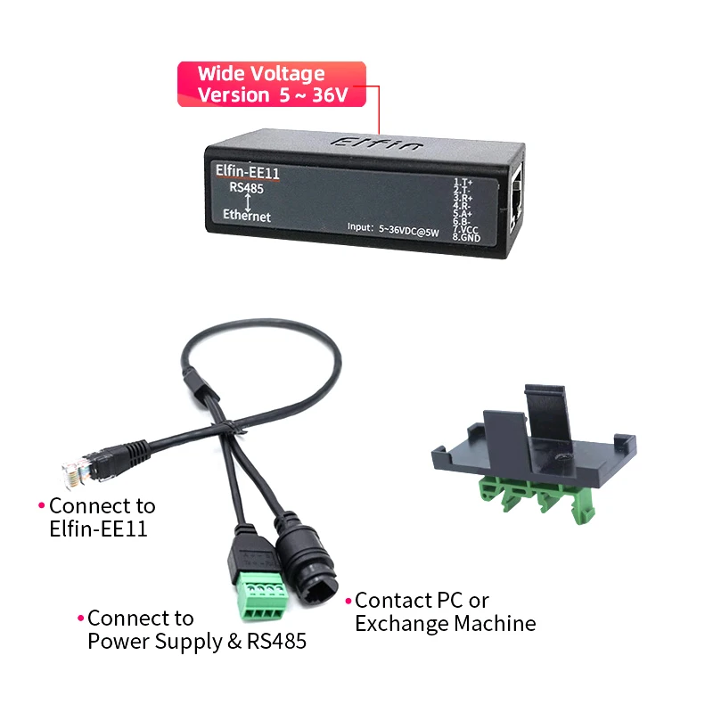 ตัวเลือกสินค้า อุปกรณ์แปลงสัญญาณ RS485 เป็น Ethernet สำหรับ IOT