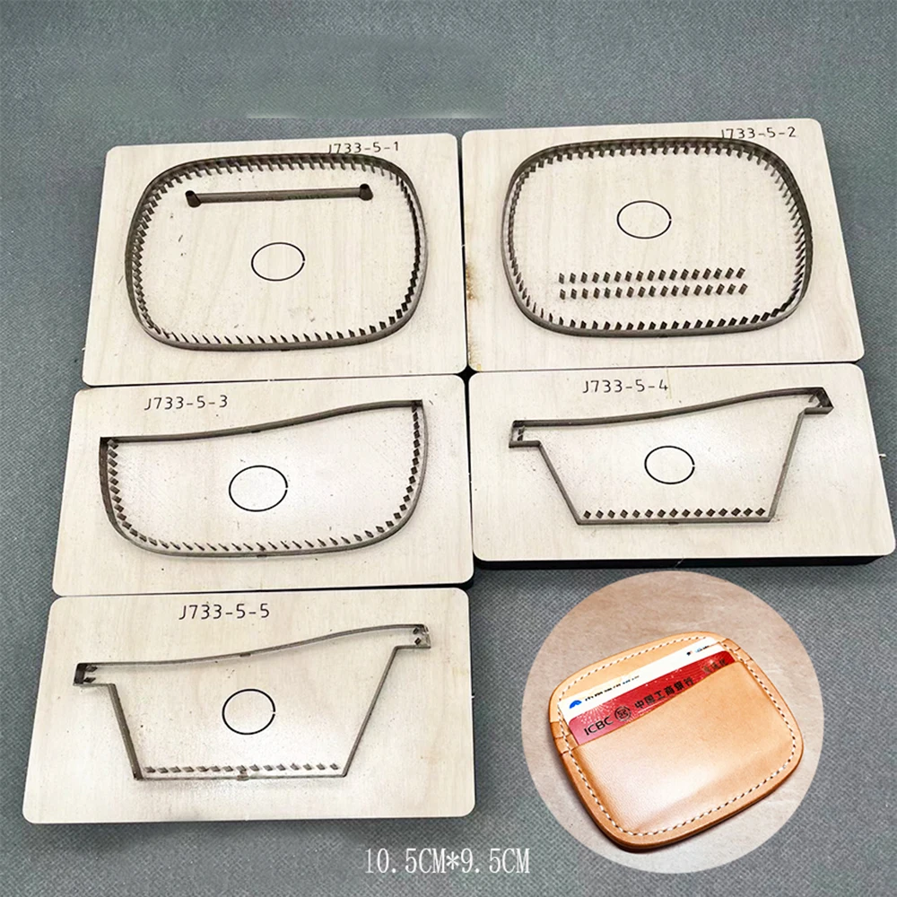 

DIY leather craft cardholder cutting dies iron template mold 10.5x9.5cm