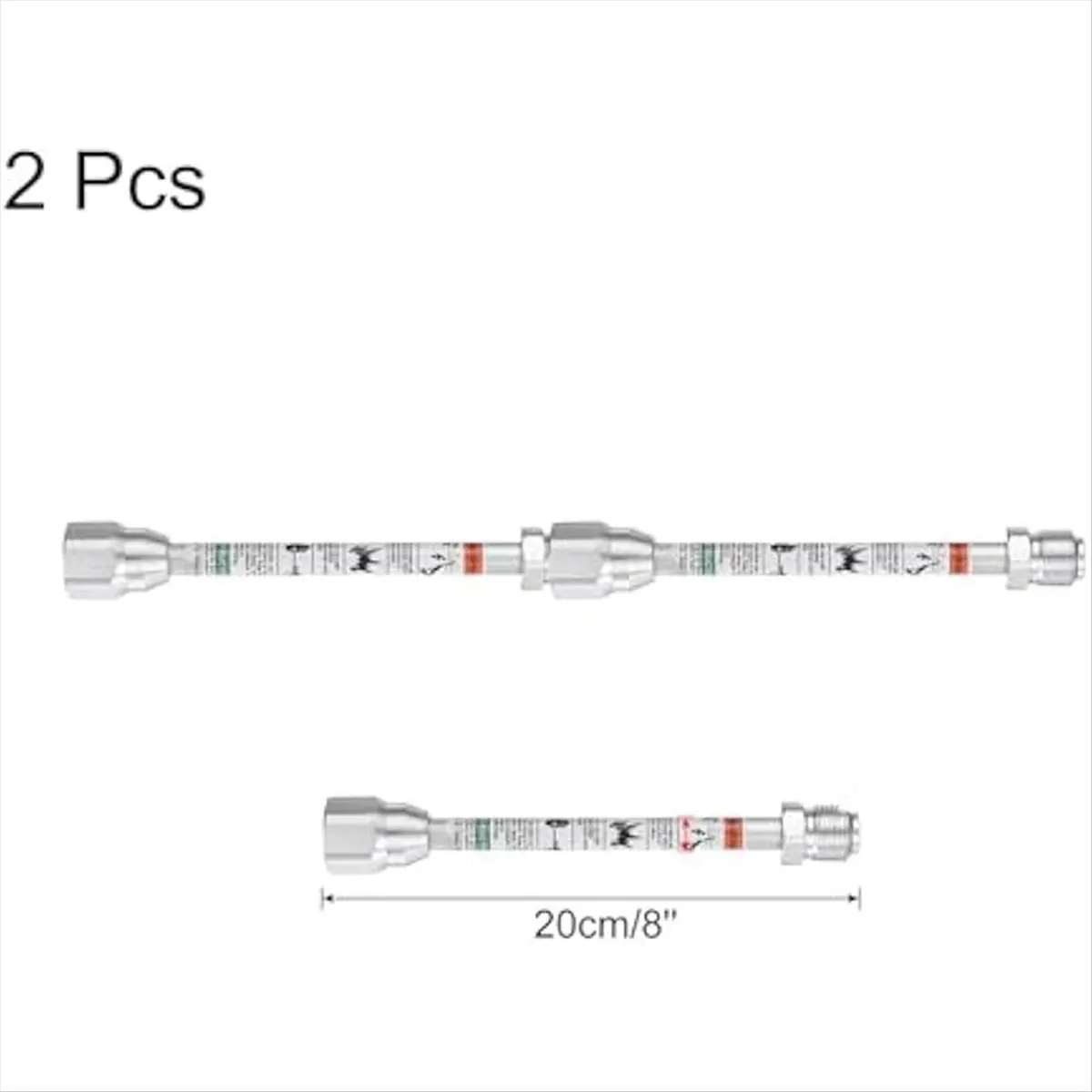 [탑세일] 2개 20cm/8인치 에어리스 페인트 스프레이어 팁 연장 폴 로드 페인팅용 안티 에어리스 페인트 스프레이어 연장 로드