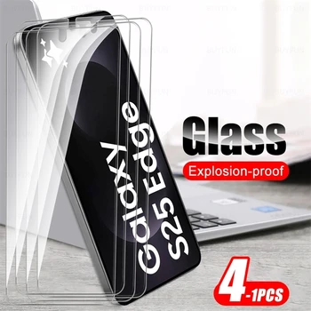 4-1 pezzi 9H protezione schermo in vetro temperato trasparente con copertura completa per Samsung Galaxy S25 Edge S25Edge S 25Edge 25 Edge 2025 pellicola per telefono