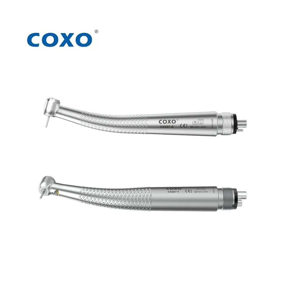 COXO  CX207-B/CX207-F Dental LED with generator high-speed dental handpiece MINI HEAD High Speed Handpiece Made for Kids
