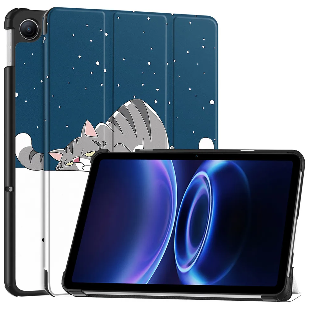 Enhanced Product Title: Premium Leather Folding Stand Smart Tablet Cover with Magnetic Closure - 9.7 Inch