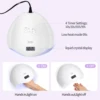LINMANDA SUN5 Nail UV LED Lamp Nails Dryer Gel Nail Polish With 4 Timers Automatic Sensor LCD Display Professional Nail Lamp 2
