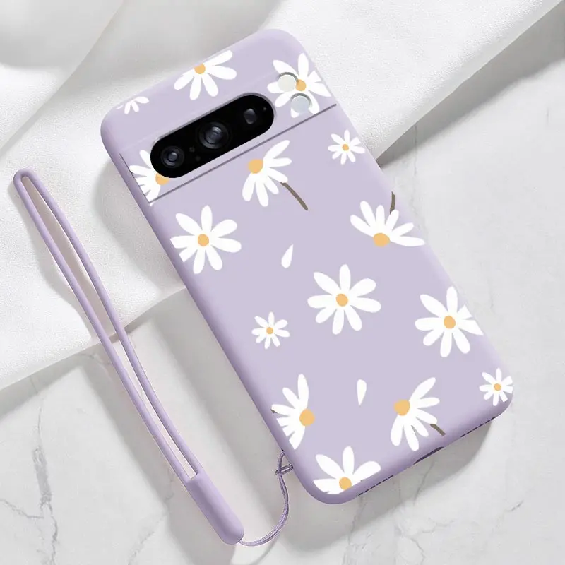 Sunflower White Silicone Bracelet Phone Case Cover