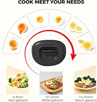 Cuiseur à œufs électrique multifonctionnel de 7 œufs, pour œufs durs, moyens ou mollets, avec arrêt automatique, poêle à omelettes et à œufs pochés, sans BPA, pour le petit-déjeuner 2