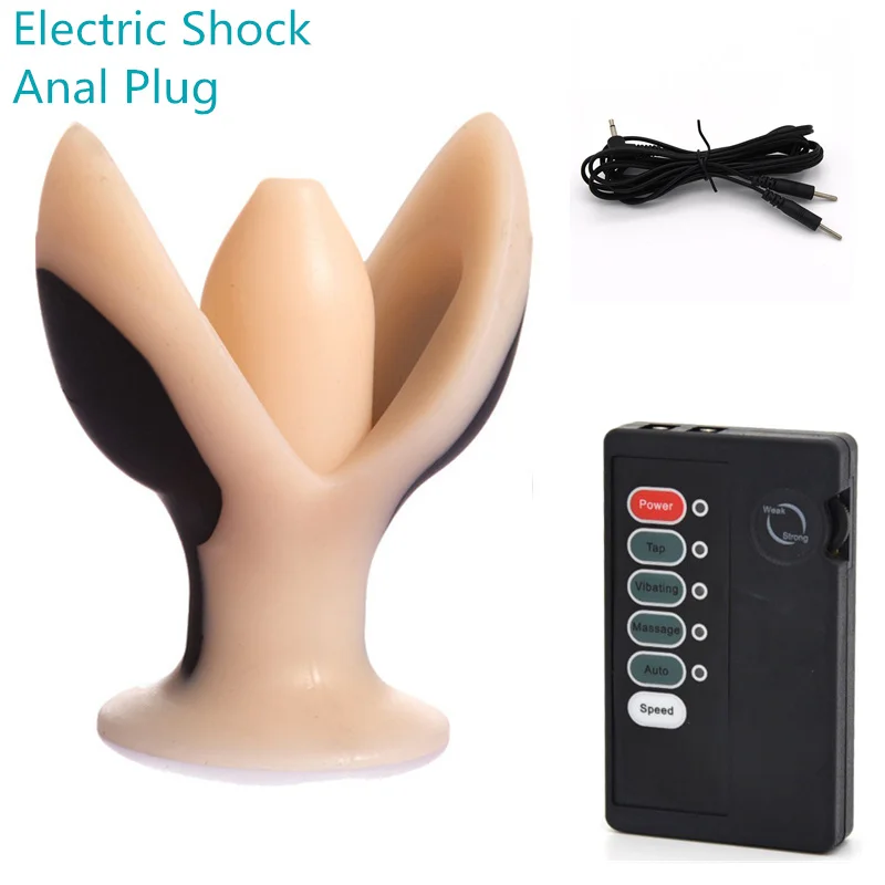 Clitoral Butt Plug Stimulator Anal Sex Products Electric Shock Nipple Vagina Body Massage Flirt Accessory Sex Toys For Woman Men