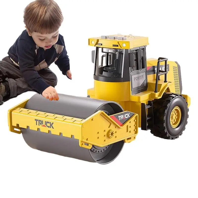 

Simulation Road Roller Toy Model Road Roller Decoration Toy High Detail Engineering Road Planer Vehicle Truck Toy For 5 Years