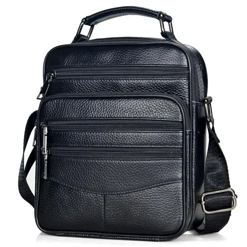 aliexpress.com - Men Genuine Leather Handbags Male High Quality Cowhide Leather Messenger Bags Men’s Ipad Business Bag Middle Size Briefcase Tote