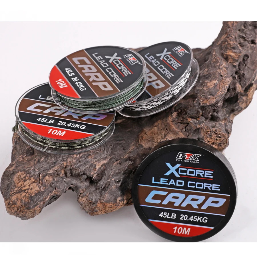 Leadcore Carp Fishing Line and Tackle for Making Hair Rigs 35LB/45LB/55LB 10M