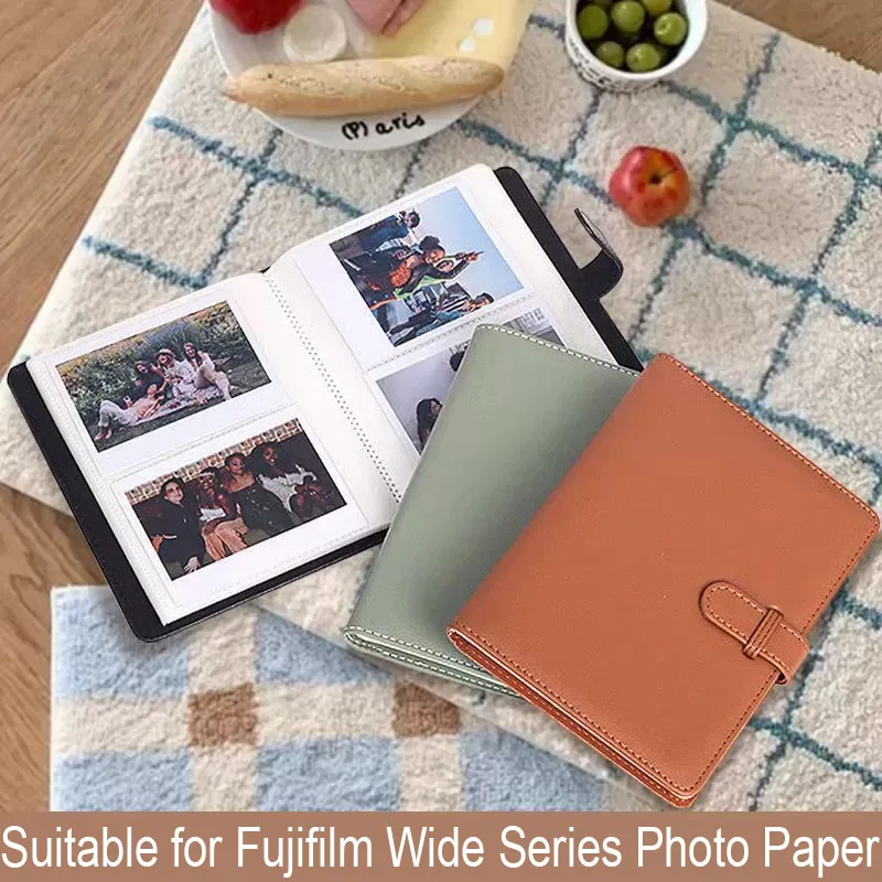 Fujifilm Wide 시리즈 포토 페이퍼 5인치 앨범에 적합 PU 80 와이드 포토 앨범 Fujifilm Insatx Wide 400/300/210/프린터용