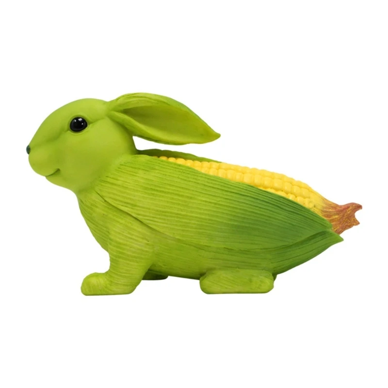 

Delightful Corn Rabbit Resin Statue Lovely Resin Figurine Perfect Gift for Enthusiasts Animal Figurines for Living Room