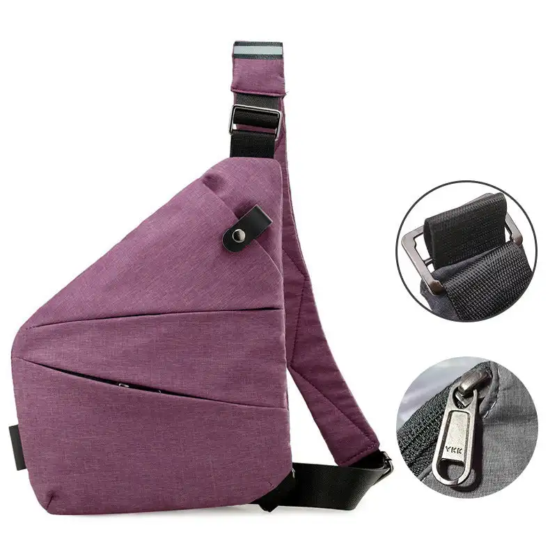 Sac à bandoulière personnel Flex pour hommes, sac à bandoulière pour droitiers, sac à bandoulière lancé, sac de poitrine Messenger multifonction pour voyage court