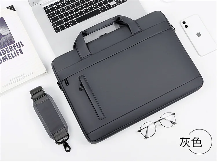 2023 Men Briefcase Bag High Quality Business Famous Brand PU Leather Shoulder Messenger Bags Office Handbag 14 inch Laptop bag