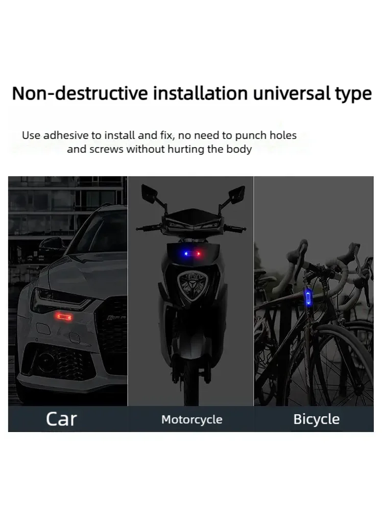 Car Mini LED Solar Power Warning Light Night Security Simulated Alarm Wireless Anti-Theft Caution Lamp Strobe Dummy Alarm Lamp - Image 10