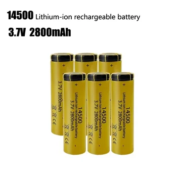 14500 대용량 리튬 배터리, 전동 칫솔, 면도기, 이발사용 충전식 배터리, 3 V, 7V, 2800mah