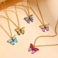 5 Pcs Fashion Boho Colorful Butterfly Necklaces Set for Women Korea Style Pendant Necklace Cute Jewelry Gift Wholesale 2024 New - Image 5