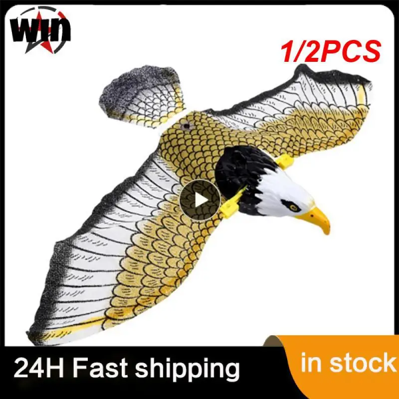 

1/2PCS Bird Repellent Hanging Eagle Flying Owl Repellent Scarer Decoy Protection Repellent Pest Control Scarecrow Garden Decor