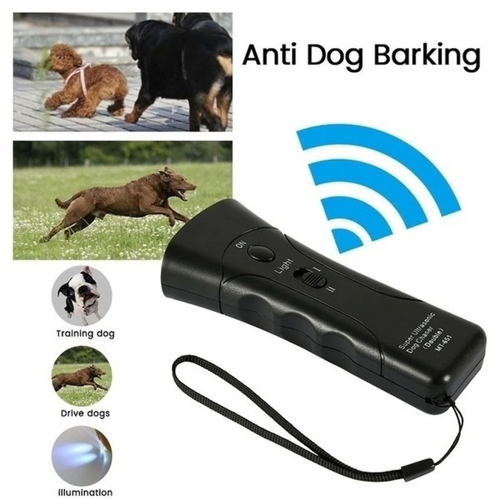 Dog Repeller LED Ultrasonic Anti Barking Device Laser Dog Training Device Without Battery dog bark deterrent dog repeller