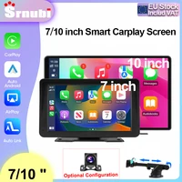 Srnubi 7 "10" écran tactile multimédia portable pour voiture, sans fil, Carplay et Android, Navigation automatique, rétroviseur, pour Apple Android Stereo 1