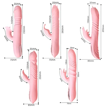 ST22 Female Masturbators Powerful Telescopic Vibrator For Women Tongue Licking Sex Toys Soft Silicone Clitoris Massage Stick 6