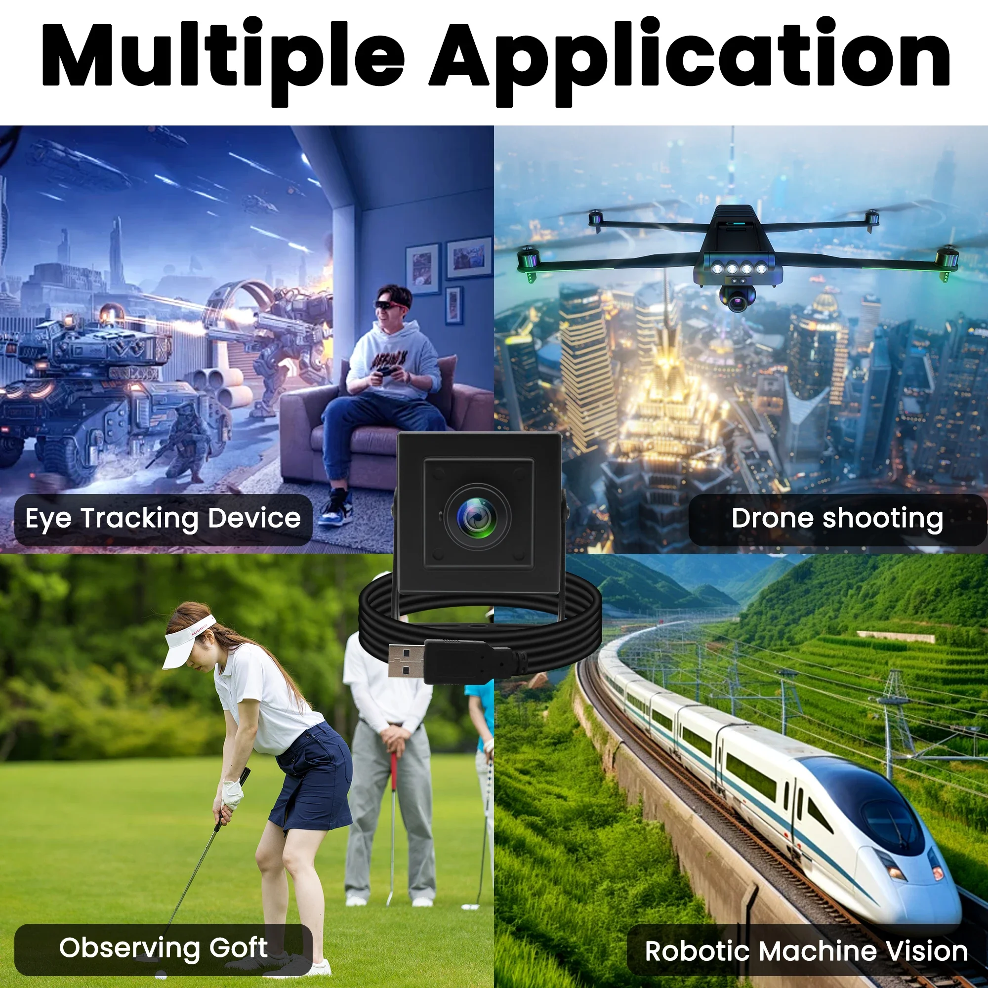 베스트셀러 ELP 1080P 풀 HD USB 카메라 260fps 고속 180도 회전 가..