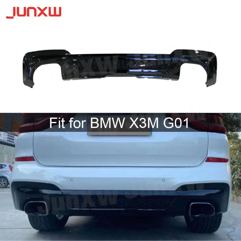 

ABS Material Carbon Look Rear Bumper Lip Diffuser Extension Cover For BMW X3M G01 2019-2021